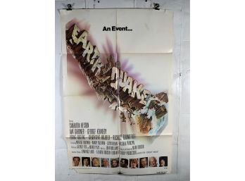 Earthquake Vintage Folded Movie Poster 1974