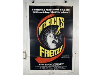 Hitchcock’s Frenzy 1972 Folded One Sheet Movie Poster
