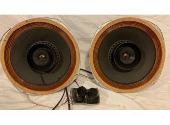 Vintage Pair Of Unmounted University 312 Speakers With Brilliance Control