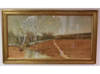 Vintage Watercolor On Paper By George Howell Gay