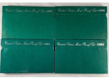 United States Mint Proof Sets 1994, 1995, 1997, 1998