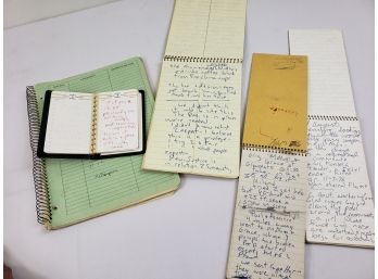 Assortment Of 5 Personal Journals And Notepads From Journalist Gregory Katz