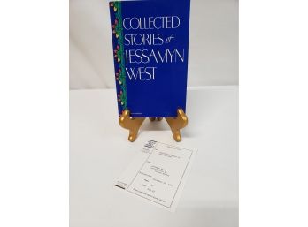 'Collected Stories Of Jessamyn West' Review Copy, From The Personal Library Of Journalist Gregory Katz