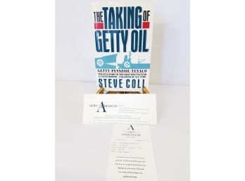 'the Taking Of Getty Oil' By Steve Coll, Review Copy - From The Personal Library Of Journalist Gregory Katz