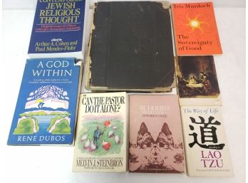 Assortment Of 8 Vintage Religion Hard And Soft Cover Books