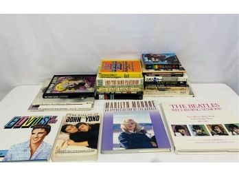 Assortment Of 21 Rock N Roll Hollywood Legends, 60s Era, Hard Cover And Soft Cover Books #18