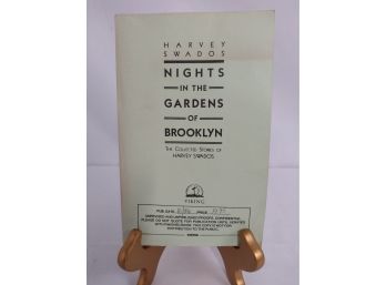 'Nights In The Garden' By Harvey Swados Review Copy, From The Personal Library Of Journalist Gregory Katz