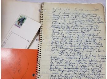Gregory Katz Personal Journal And Folder With Notes And Stories
