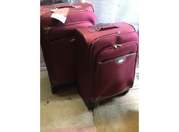 Red Samsonite 360% Turn, Expandable  Suit Cases