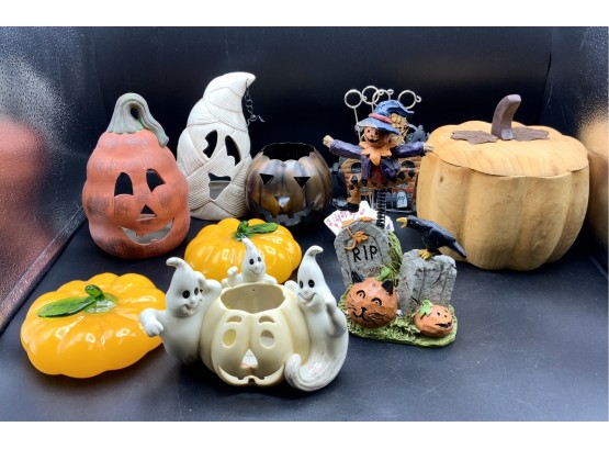 Box Of Halloween Decorations