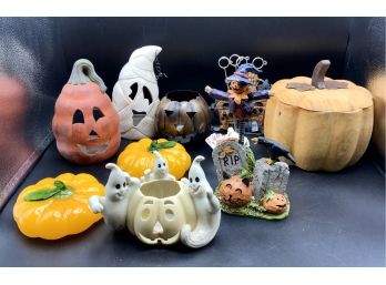Box Of Halloween Decorations