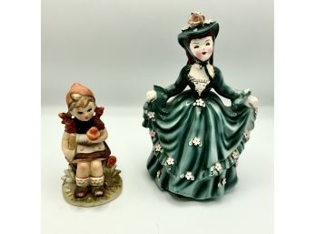2 Vintage Figurines ~ Geo Z Lefton Louise & Arnart 5Th Ave ~