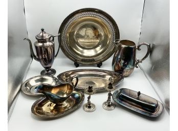 Large Silver Plate Lot  #2
