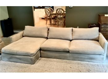 Crate & Barrel Sofa With Lounge End