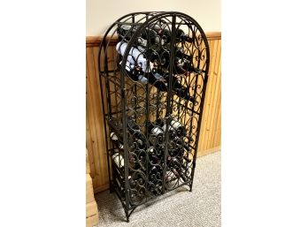 Metal Two Door Wine Rack