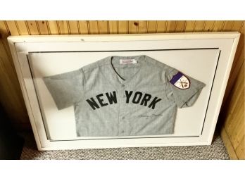 Signed Mickey Mantle Jersey ~ Golden Anniversary ~ Mitchell & Ness