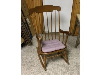 Vintage Wood Rocking Chair - 1957