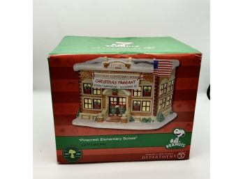 Department 56 Peanuts Lighted House ~ Pinecrest Elementary School ~