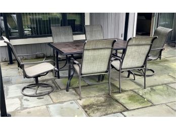 Really Nice Patio Table W/6 Chairs