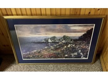 Large Seashore Picture ~ Signed Caldwell ~