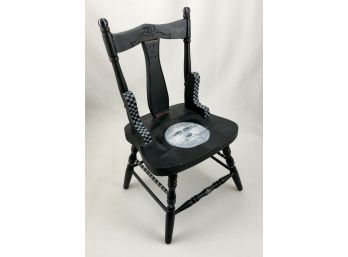 Hand Painted Chair Sculpture Signed Heinsohn