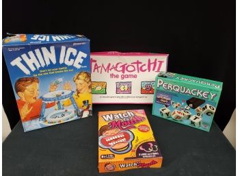 Mixed Assortment Of Family Games Including Thin Ice, Watch Ya Mouth-brand New, Perquackey, Etc