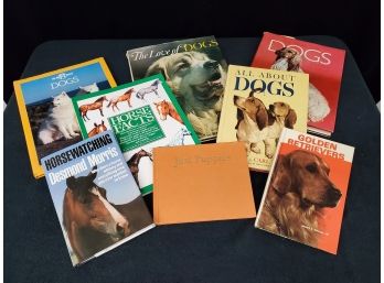 Mixed Assortment Of Hard And Soft Covered Dog & Horse Books