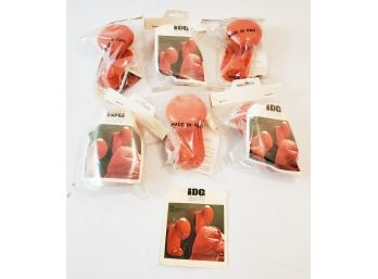 Six Brand New  IDG Contemporary Styled Orange/plastic Clothing Hooks
