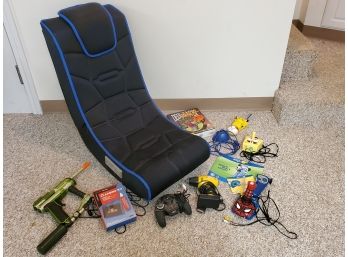 Mixed Lot Of Video And PC Games,  Rocker Gaming Chair,  Accessories & More