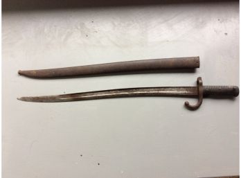 French Bayonet And Scabbard