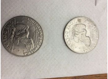 Two 1972 Dollar Coins