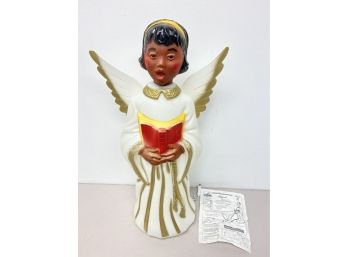 Rare Vintage 30' African American Empire Blow Mold Christmas Angel