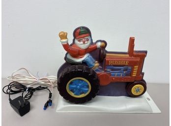 Animated Santa On Tractor