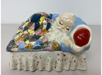Vintage Alberta Mold Sleeping Santa Christmas Cookie Jar