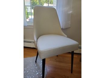 Ivory Upholstered Pier One Chair Like-new
