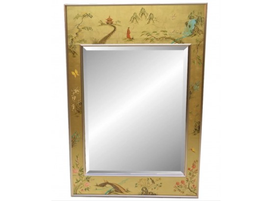 Vintage LaBarge Chinoiserie Mirror - Signed