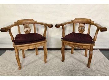 Petite Lyre Back Chairs - Perfect For The Music Room
