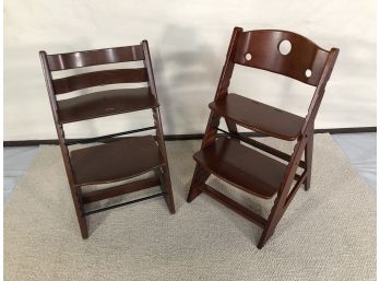 Pair Of Adjustable Child's Chairs