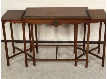 Vintage Schmieg & Kotzian Hardwood Nesting Table