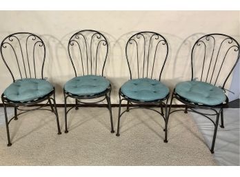 4pc Metal Bistro Chairs