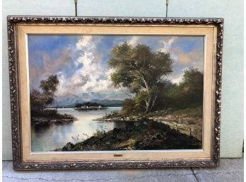 Gianni Tedeschi Oil Painting  - Lake Landscape