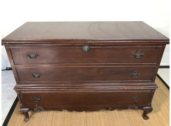 Vintage Footed Cedar Chest By Cavalier Corporation