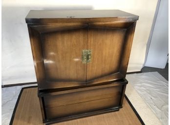 Vintage Sunburst Finish Art Deco Style Men's Dresser