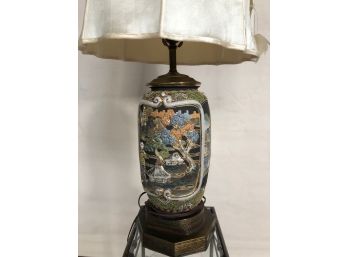 Intricate Chinese Ceramic Table Lamp