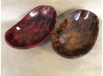 Pair Of Wooden Bowls