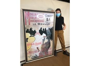 Moulin Rouge Toulouse Lautrec Oversized Framed Poster, Reproduction