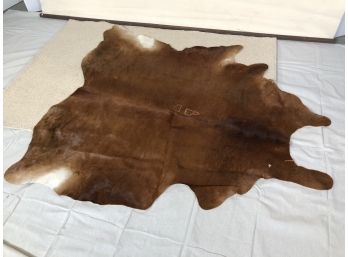 Cowhide Rug With Coffee Cup Brand