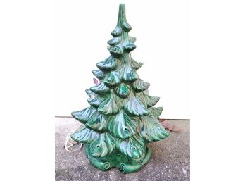 Classic! Vintage Ceramic Christmas Tree (Needs Additional Mini Lights)