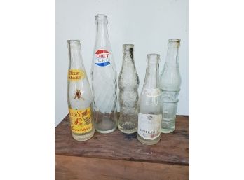 Fun Vintage Soda Bottle Set Of (5) (Dixie Shake)