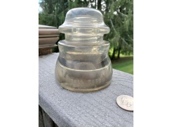 Antique Glass Insulator, WHITALL TATUM 5, Made In U.S.A. 39 - #5